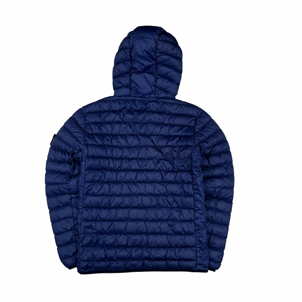 Stone Island 2018 Blue Micro Yarn Down Puffer Jacket - Small