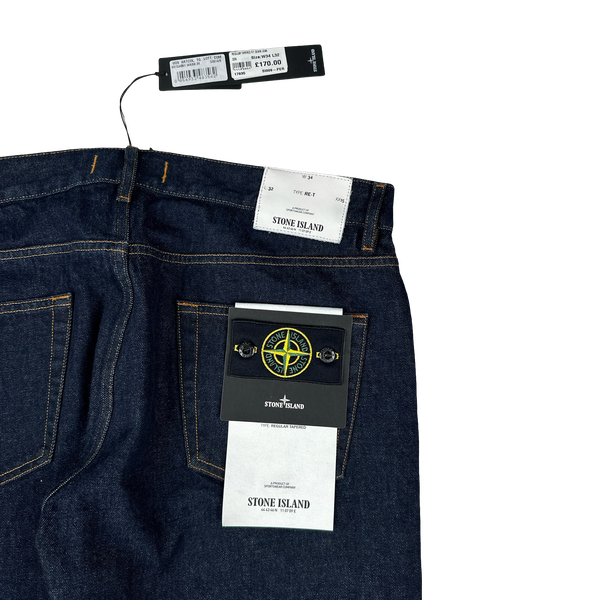 Stone Island 2018 Regular Fit Dark Denim Jeans - 34"