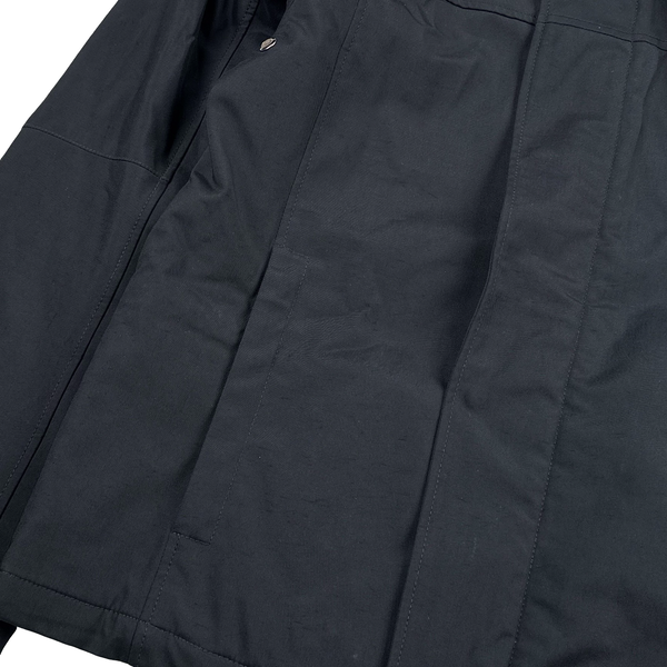 Prada Black Nylon Red Tab Thick Padded Jacket - Large