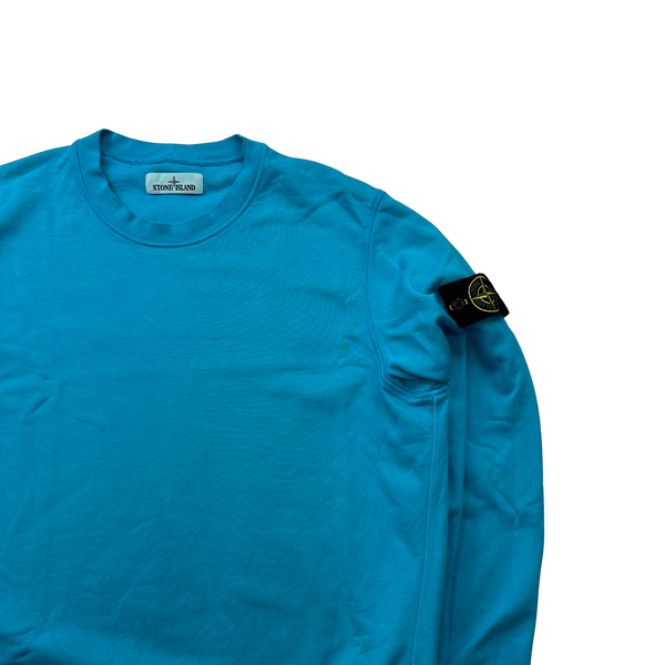 Stone Island 2020 Blue Crewneck Sweatshirt - XL