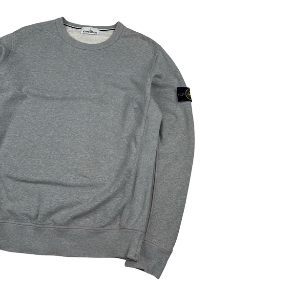 Stone Island 2015 Grey Cotton Crewneck Sweatshirt - XL