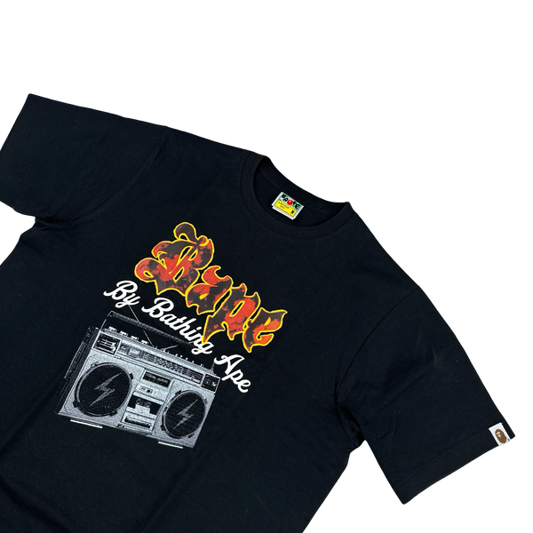 BAPE Graphic Concert Black T Shirt - Medium