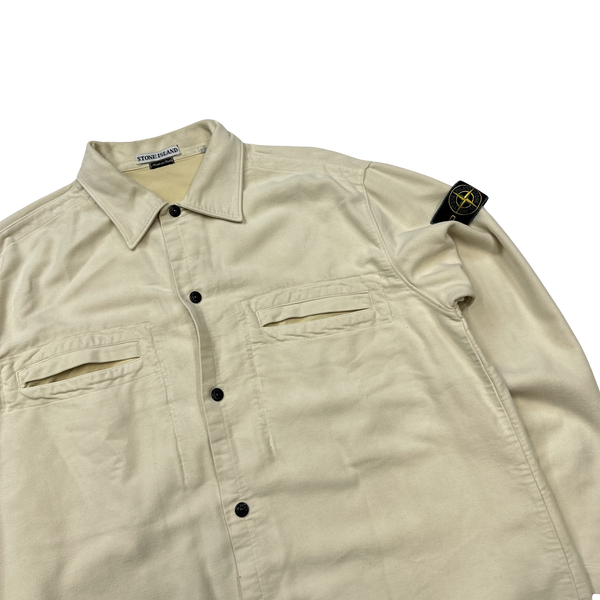 Stone Island Vintage 1997 Mole Skin Cotton Overshirt  - Large