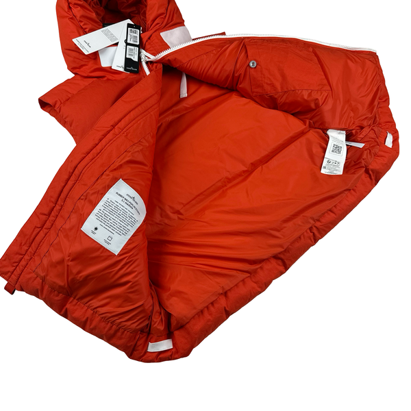 Stone Island 2023 Marina Rubber Wax Poplin Down Gilet - XL