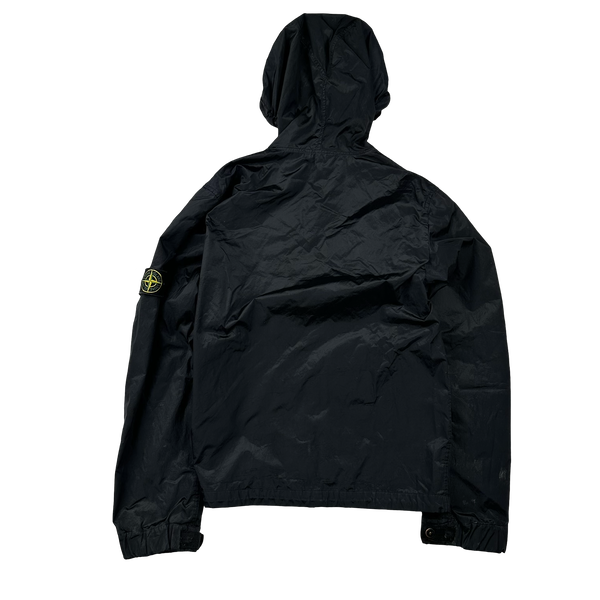 Stone Island 2005 Black Velvet Lined Shimmer Jacket - Medium