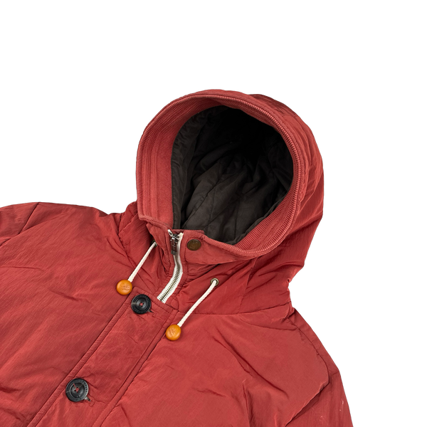 CP Company 2010 Red Chrome Down Filled Puffer Jacket - XL