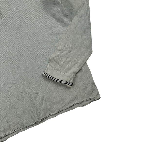 Stone Island Grey Knitted Cotton Pullover Jumper - Large