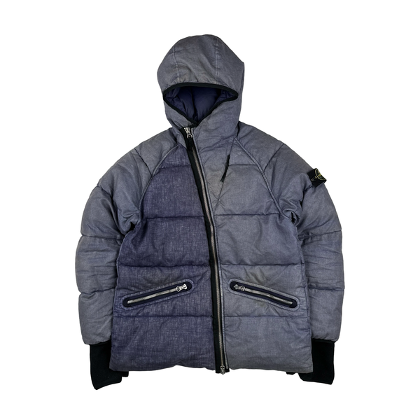 Stone island lino resinato down tc jacket on sale
