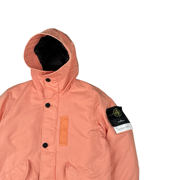 Stone Island 2022 Peach David TC Down Puffer Jacket - Large