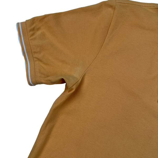 Stone Island Orange Short Sleeve Polo Shirt - Small
