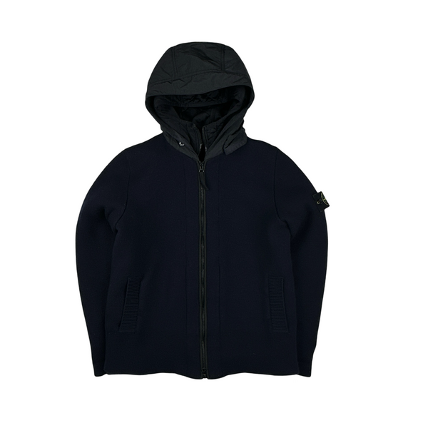 Stone Island 2011 Navy President Knit Heavyweight Jacket - Large