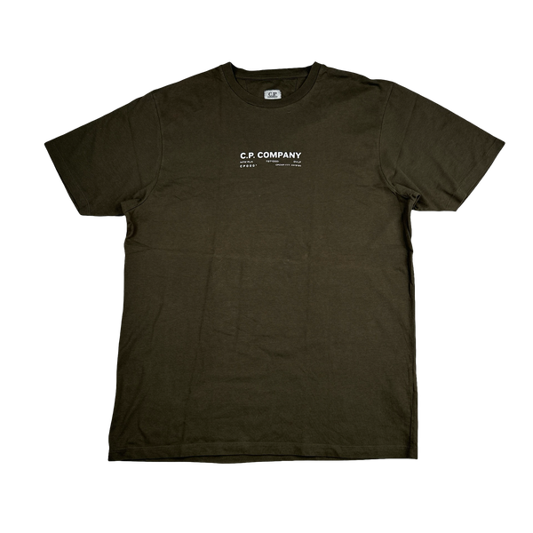 CP Company Metropolis Khaki Graphic T Shirt - XL