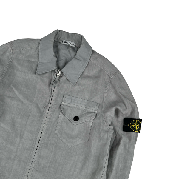 Stone Island 2008 Lino Flax Linen Lightweight Jacket - Large