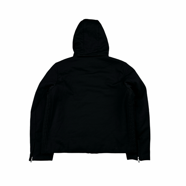 Prada Black Giubbotti Quilted Zipped Triangle Logo Jacket - XL