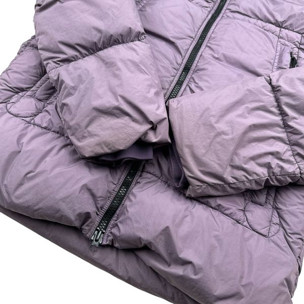 Stone Island Lavender Purple Crinkle Reps Puffer Jacket - Medium