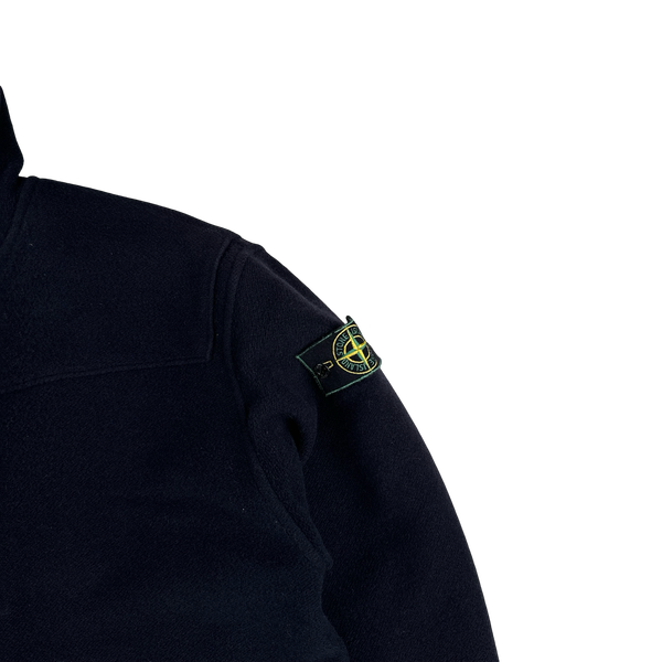 Stone Island 1988 Blue Montgomery Wool Duffle Coat - Medium