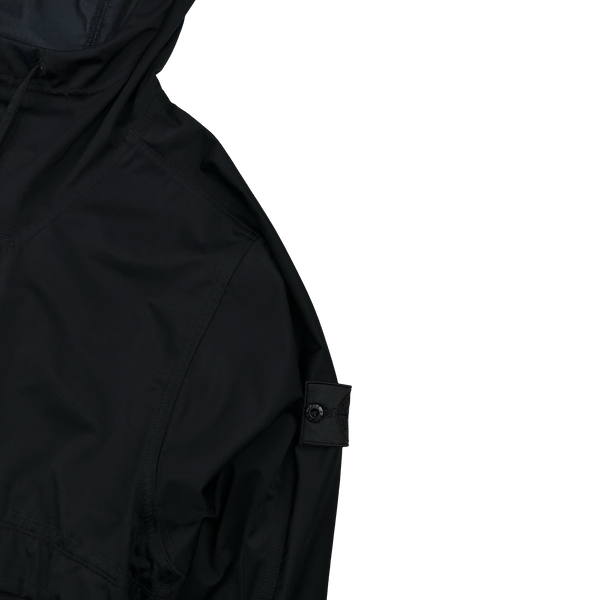 Stone Island 2020 Black Nylon Hooded Smock - Small