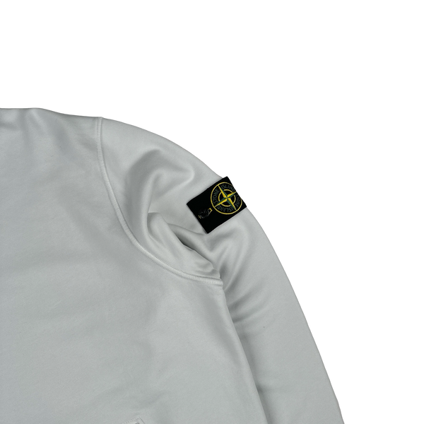 Stone Island 2022 White Pullover Hoodie - XXL