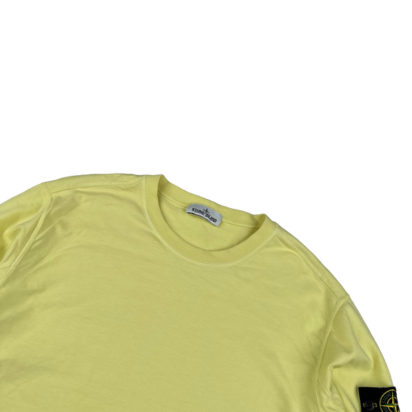 Stone Island 2019 Yellow Crewneck Cotton Jumper - XL