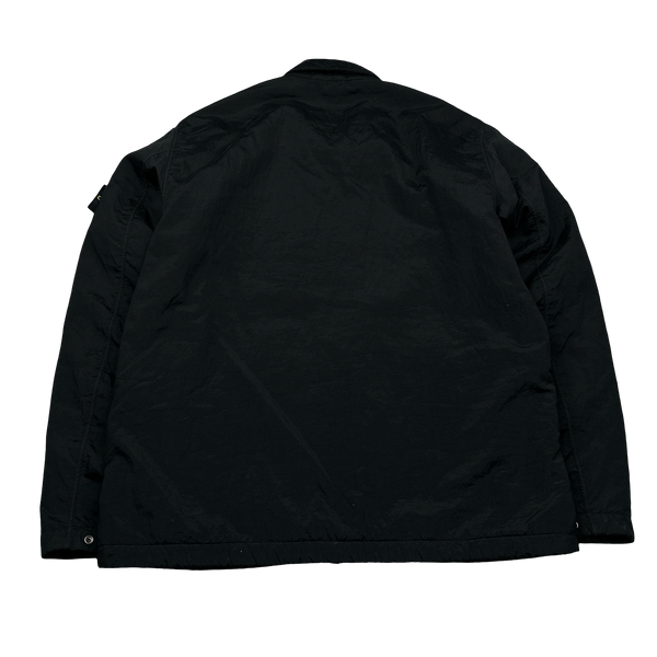 Stone Island 2023 Black Nylon Metal Econyl Overshirt Primaloft Lined - XL
