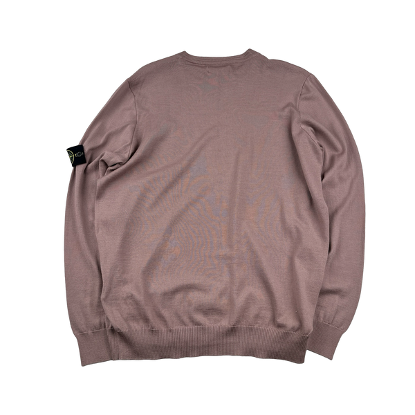 Stone Island 2022 Pink Knitted Jumper - XXL
