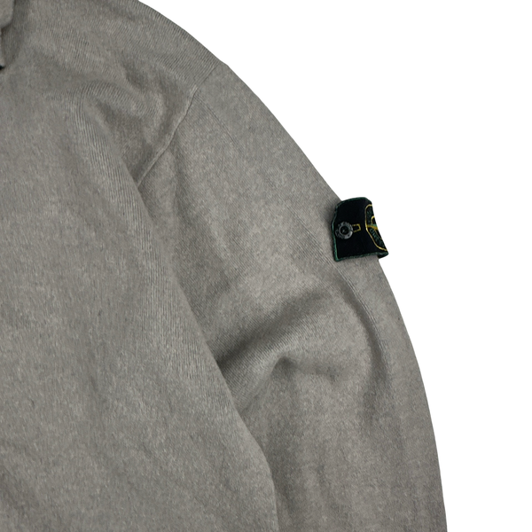 Stone Island AW 1995 Vintage Wool Blend Zipped Neck Pullover Jumper - Large