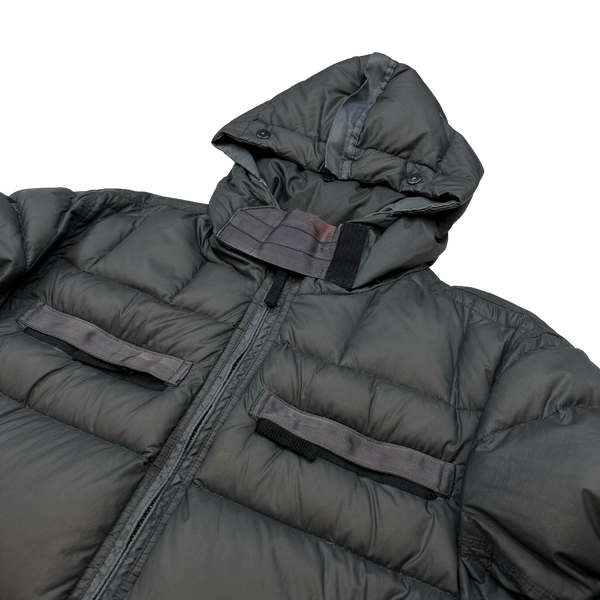 Stone Island 2007 Opaque Nylon Tela Mesh Badge Puffer  - XL