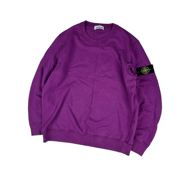 Stone Island 2021 Violet Crewneck Sweatshirt - XXL