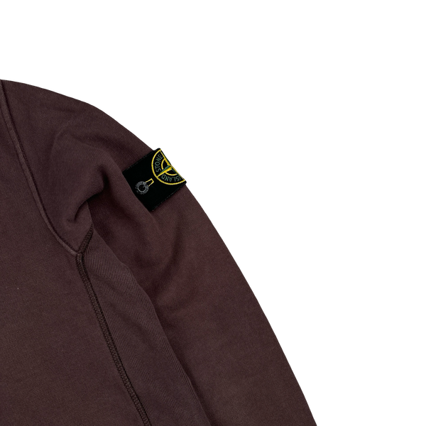 Stone Island 2015 Plum Cotton Crewneck Sweatshirt - Medium