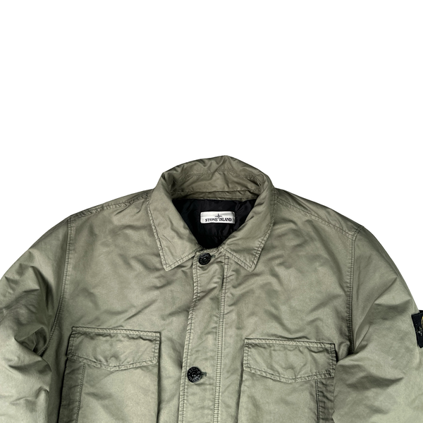 Stone Island Khaki 2019 David TC Primaloft Pea Jacket - XXL