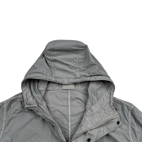 Stone Island 2025 Nylon Smerigliato Grey Ghost Piece Jacket - XL