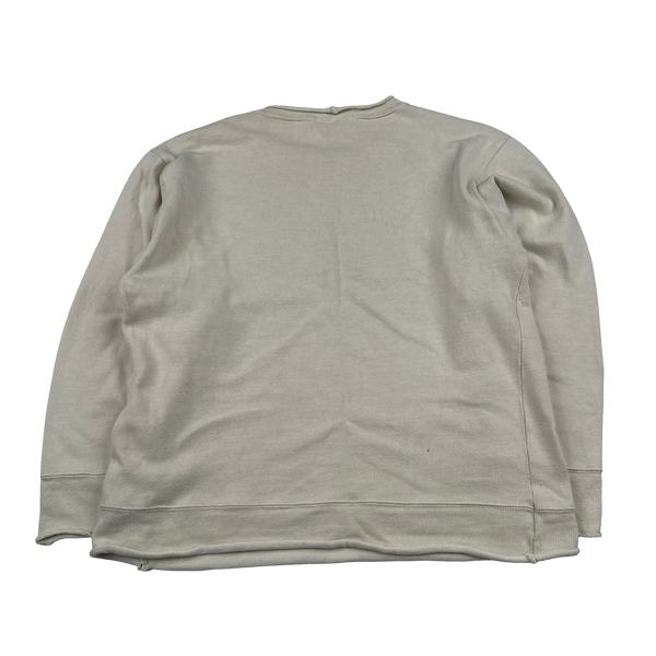Stone Island 1990s Vintage Cream Spellout Pullover - Medium