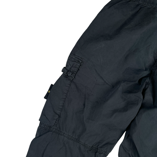 Stone Island 2022 Black Parachute Cargo Trousers - 30"