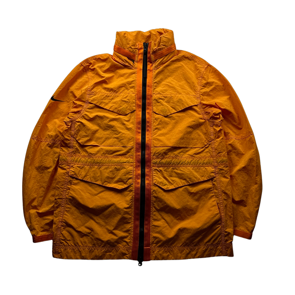 Nike Orange Pro Tech Multipocketed Field Jacket - Small