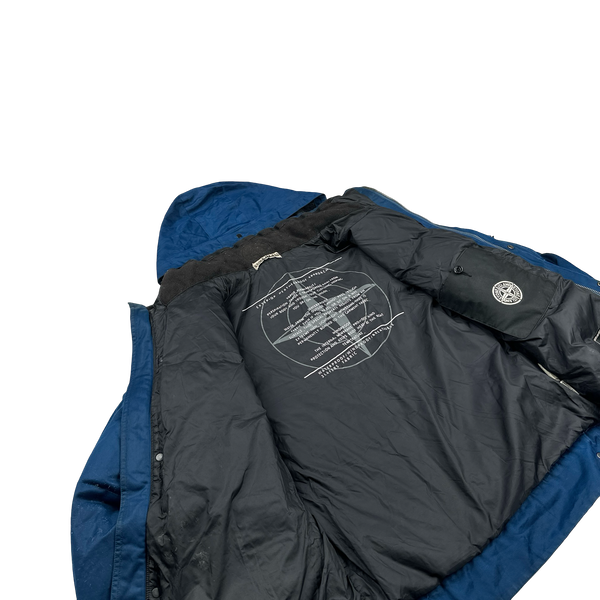 Stone Island 2009 Blue Weatherproof Down Filled Jacket - Medium