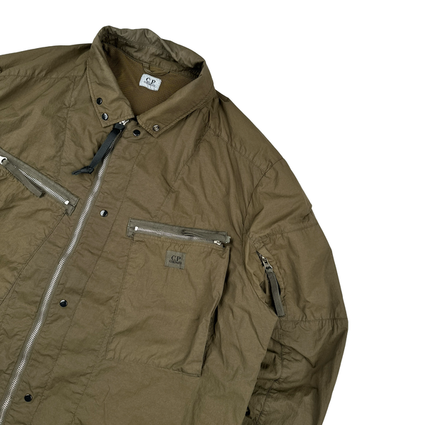 CP Company Bonded Nylon Spellout Overshirt Jacket - XXL