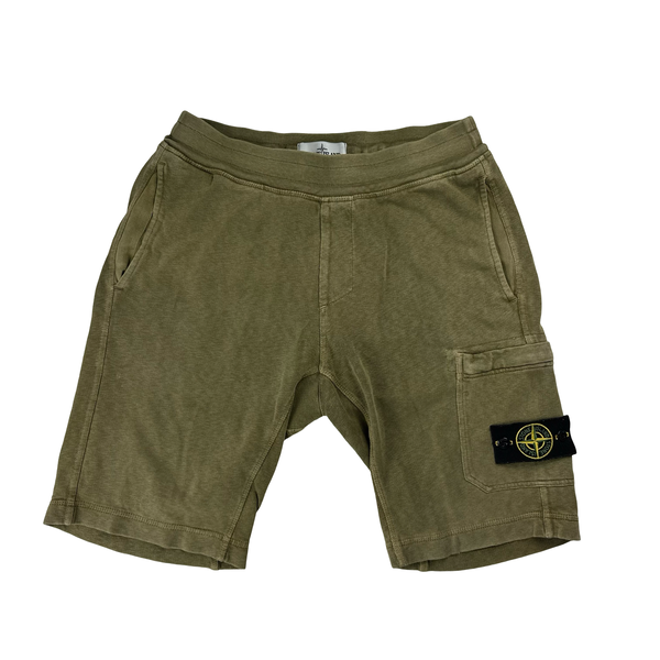 Stone Island 2017 Light Brown Cotton Shorts Small