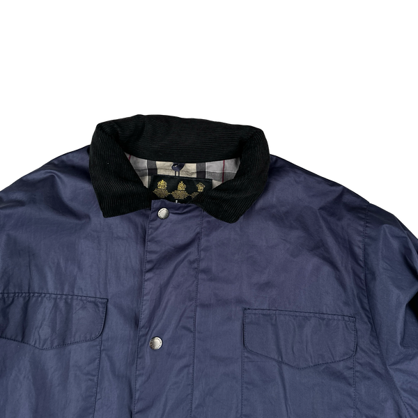 Barbour Nylon Flannel Lined Long Jacket - Large