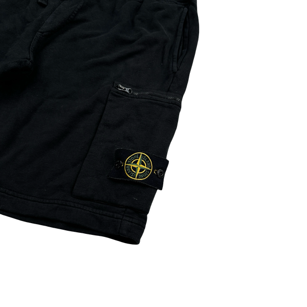 Stone Island 2017 Black Cotton Cargo Shorts - XL