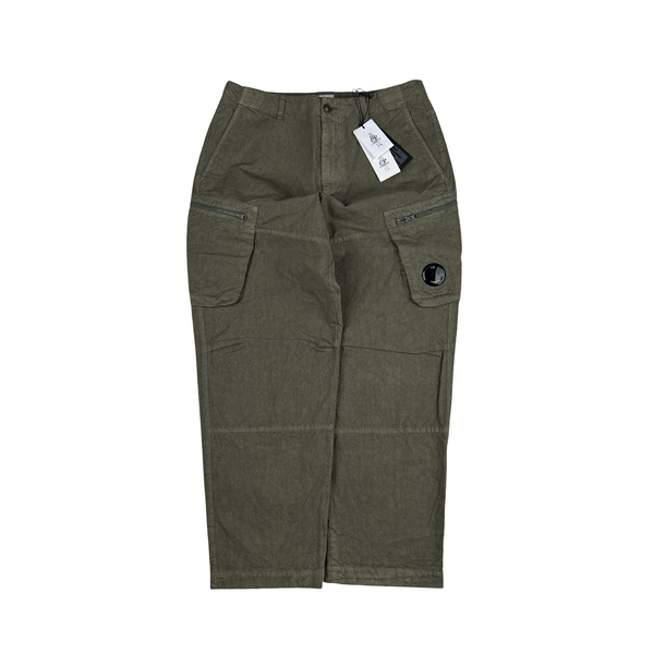 CP Company Khaki Ba Tic Cargo Trousers - Small