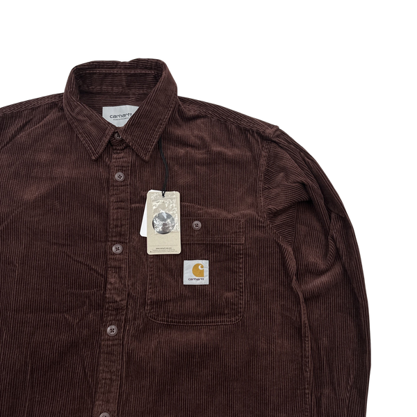 Carhartt WIP Burgundy Corduroy Buttoned Overshirt - Small, Medium, Large