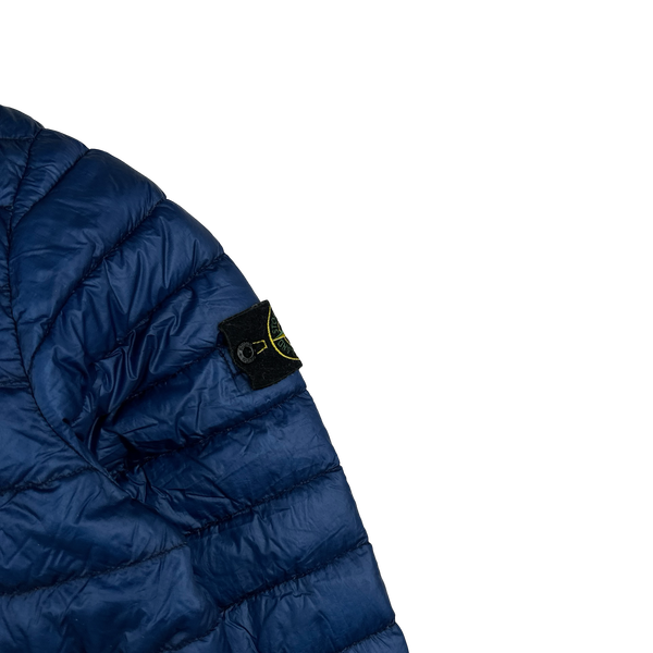 Stone Island Blue Garment Dyed Down Puffer Jacket - XL