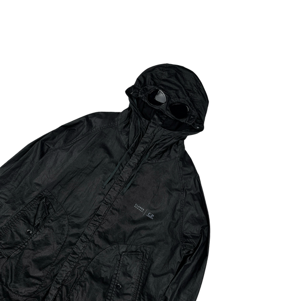 CP Company x Clarks Originals Black Lino Wax Goggle Jacket - XL