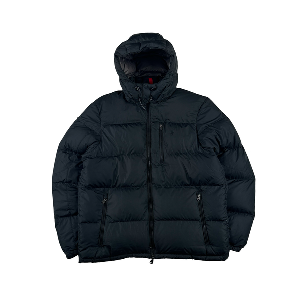 Ralph Lauren Black Puffer Thick Down Puffer Jacket - XL