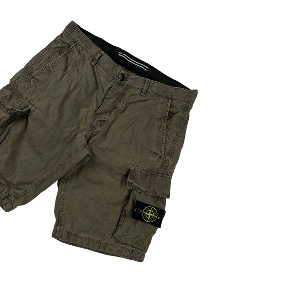 Stone Island 2013 Khaki Cargo Shorts - 34"