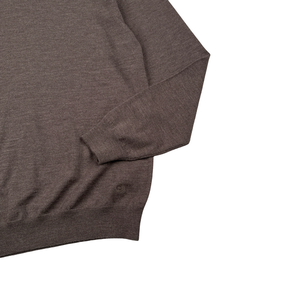 Gucci Brown Roll Neck Lana Wool Knit Pullover Jumper  - Large