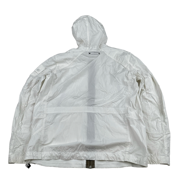 Stone Island 2009 Denims White Cotton Mesh Pocket Emblem Lightweight Jacket - Large