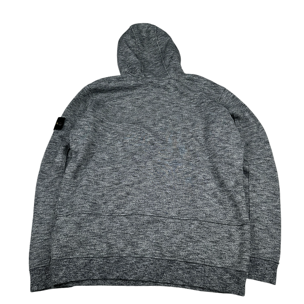 Stone Island 2018 Marl Cotton Pullover Hoodie - Large