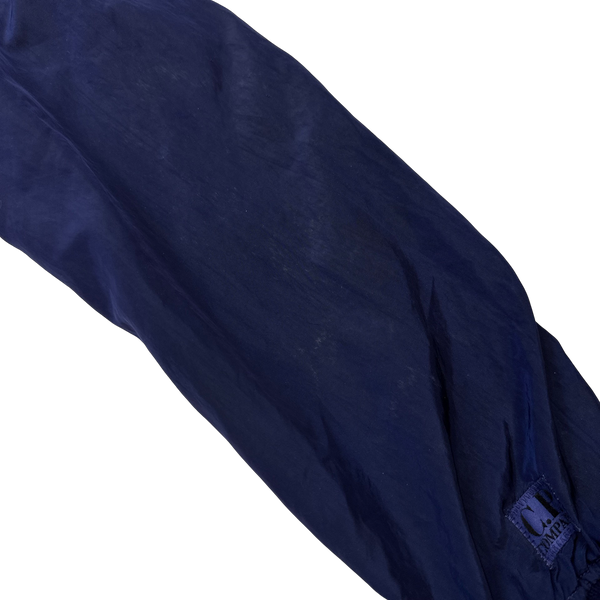 CP Company Blue Nylon Metal Hooded Jacket - XL