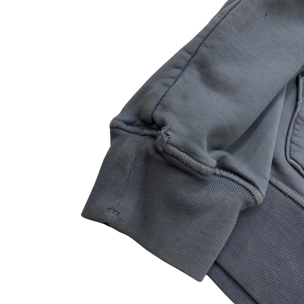 Stone Island 2021 Light Blue Pullover Hoodie - Medium